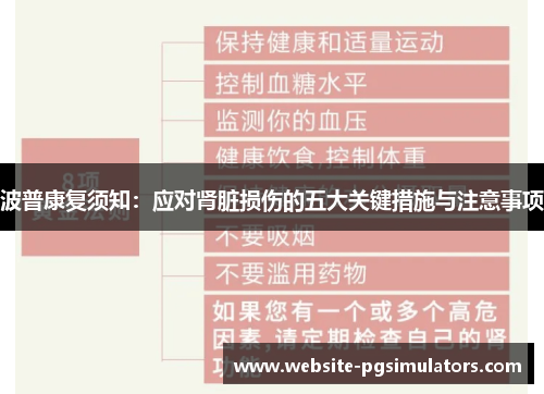 波普康复须知：应对肾脏损伤的五大关键措施与注意事项